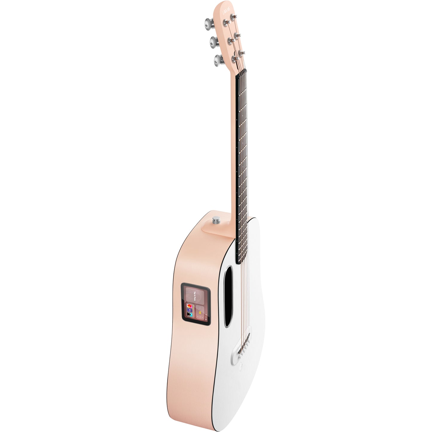 Lava Music ME Play 36” Acoustic Electric Guitar - Light Peach / Frost White