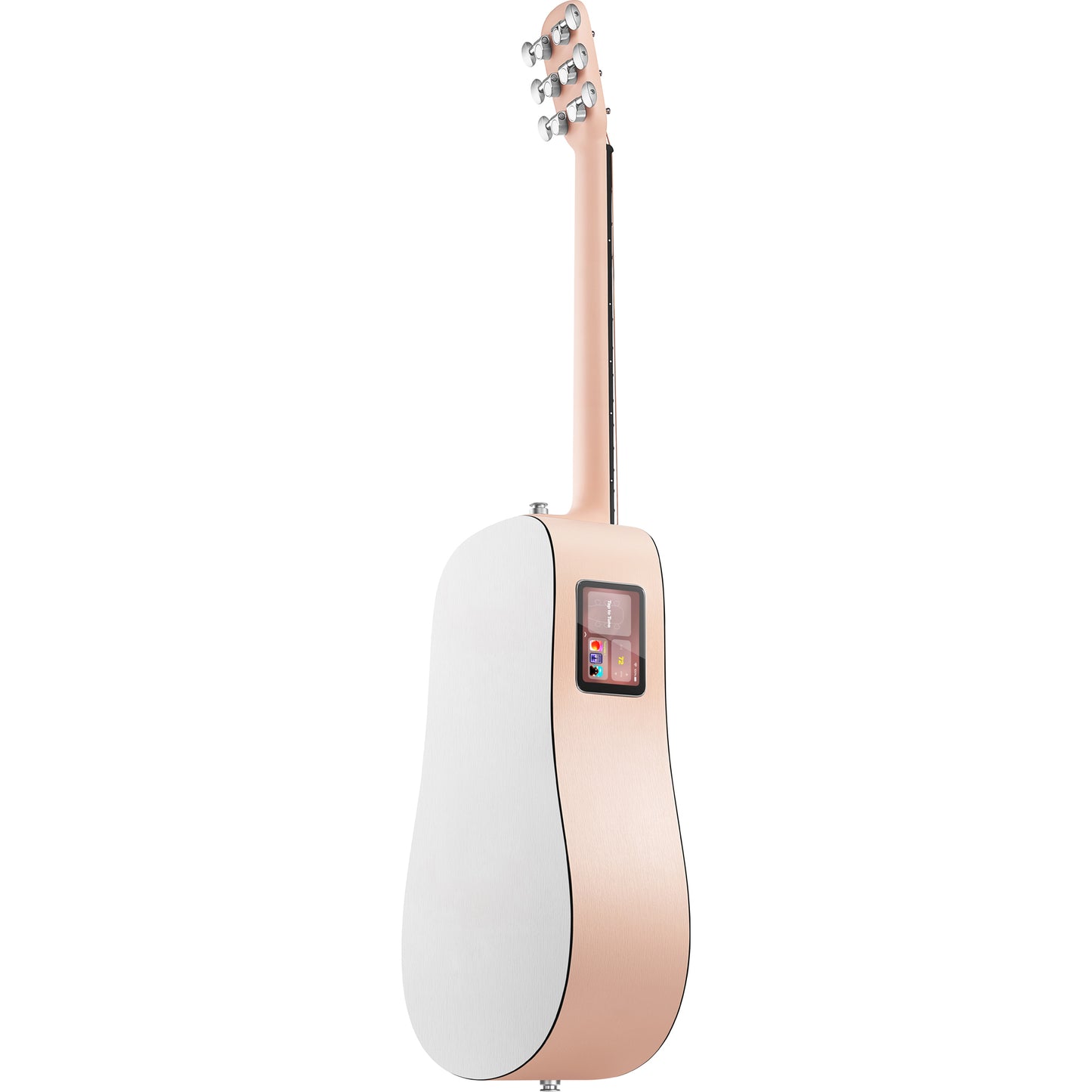 Lava Music ME Play 36” Acoustic Electric Guitar - Light Peach / Frost White