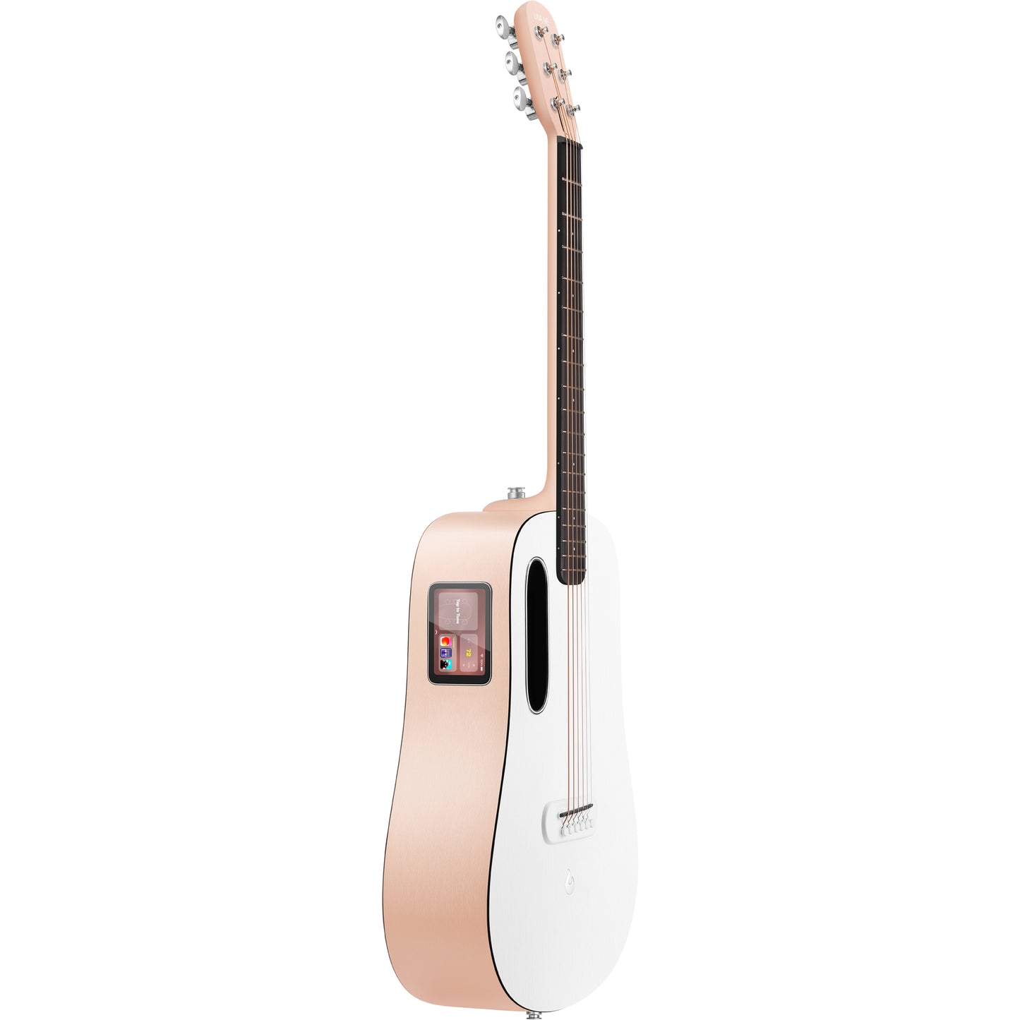 Lava Music ME Play 36” Acoustic Electric Guitar - Light Peach / Frost White