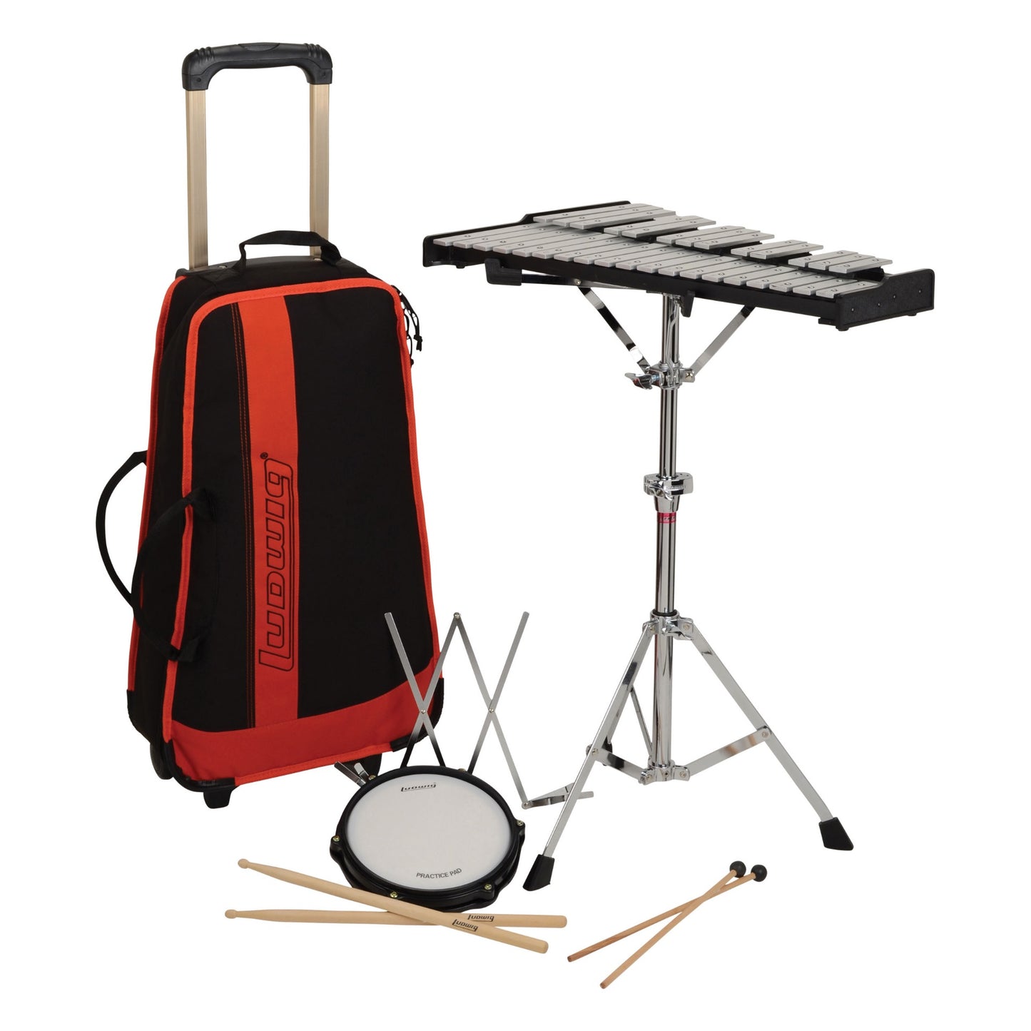 Ludwig Musser M652RBR Bell Kit with Rolling Bag