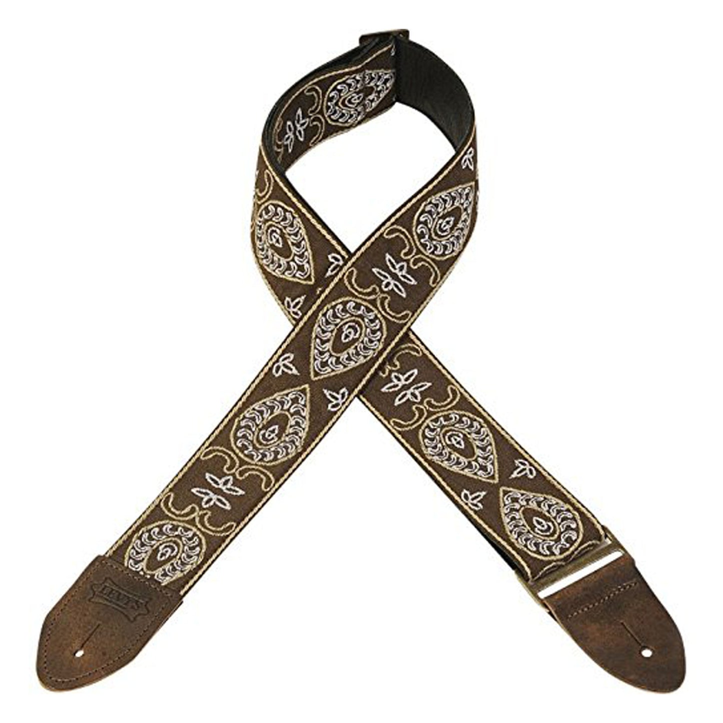 Levy's M8HTV-24 2" Hootenanny Jacquard Weave Guitar/Bass Strap Purple Stripes