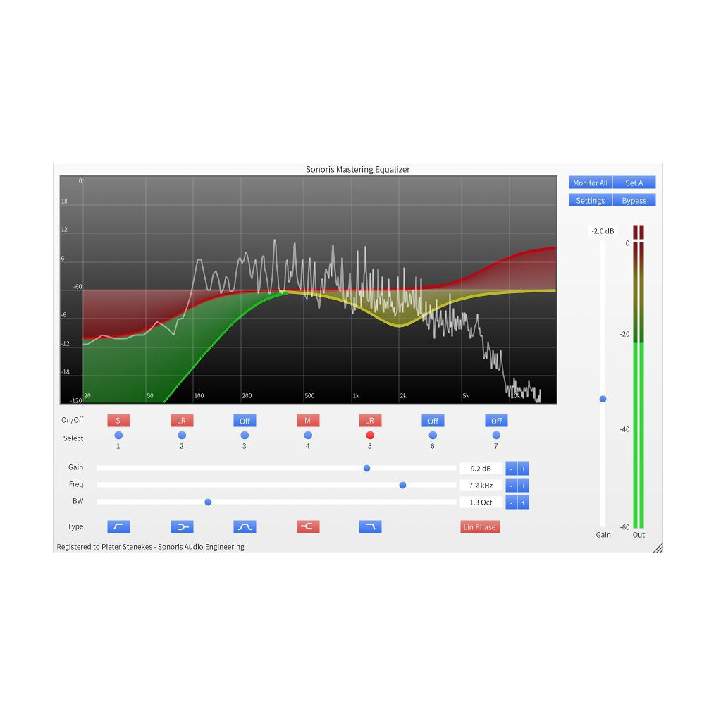 Sonoris Mastering Equalizer Plug-In