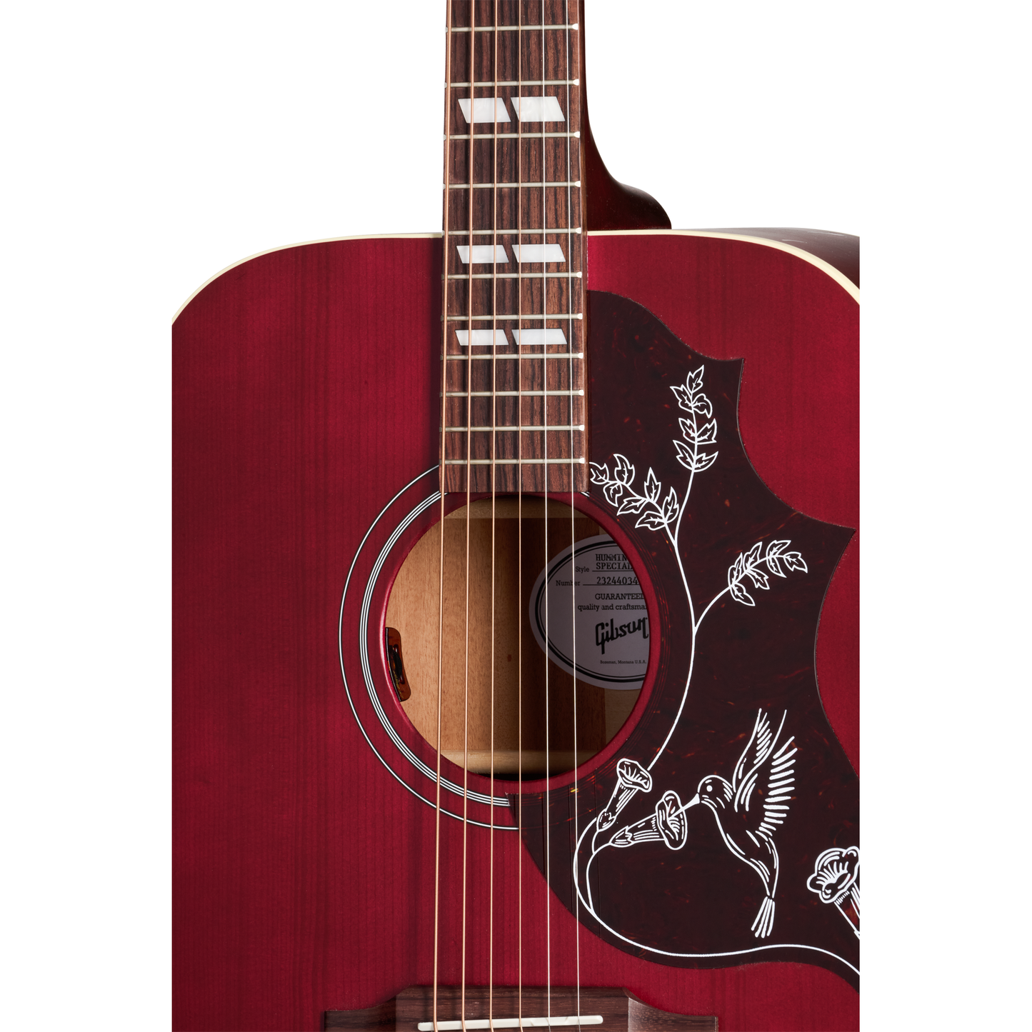 Gibson Hummingbird Special Acoustic Electric Guitar - Satin Wine Red