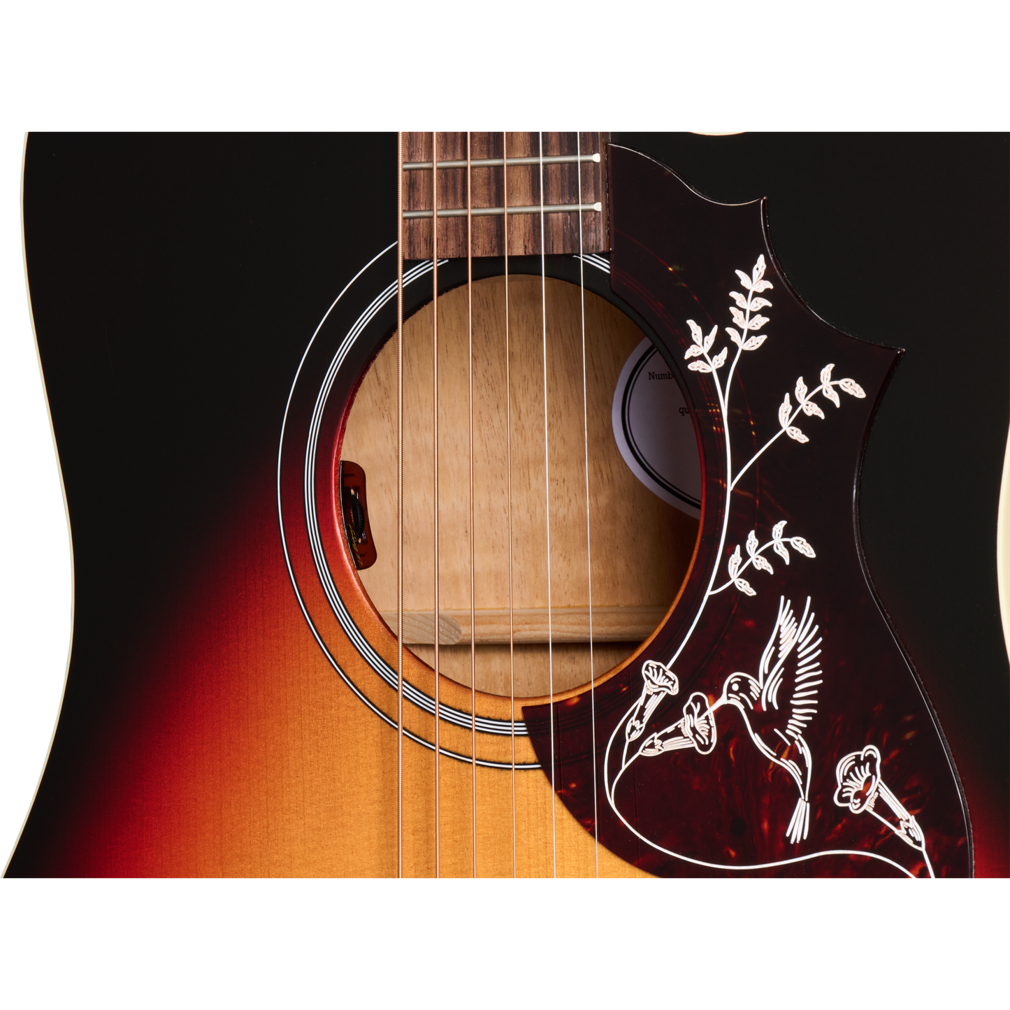 Gibson Hummingbird Studio EC Acoustic Electric Guitar - Tri-Burst Satin