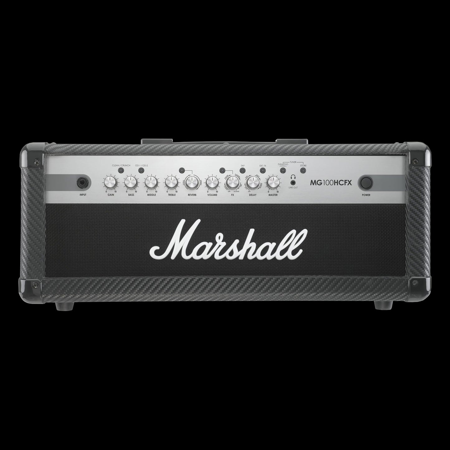 Marshall MG100HCFX 100W 4-Channel Carbon Fiber Tolex Amp Head