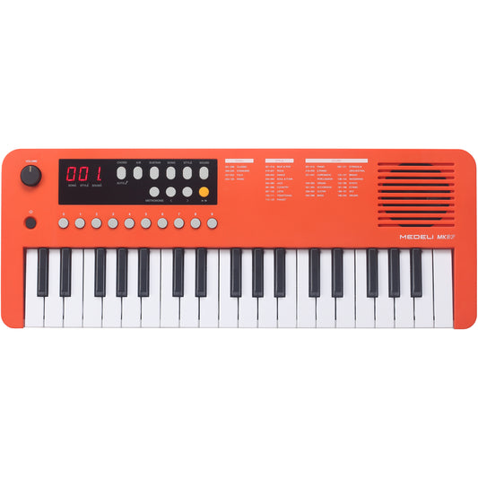 Medeli MK37 37-Mini-Key Portable Keyboard w/ USB MIDI and Audio - Orange