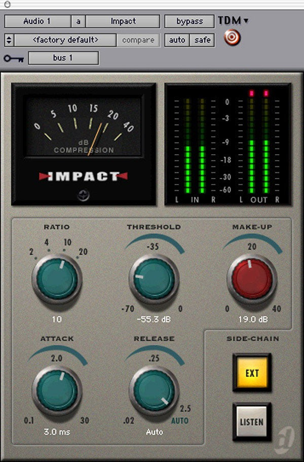Avid Impact Mix Bus Compressor Plug-in