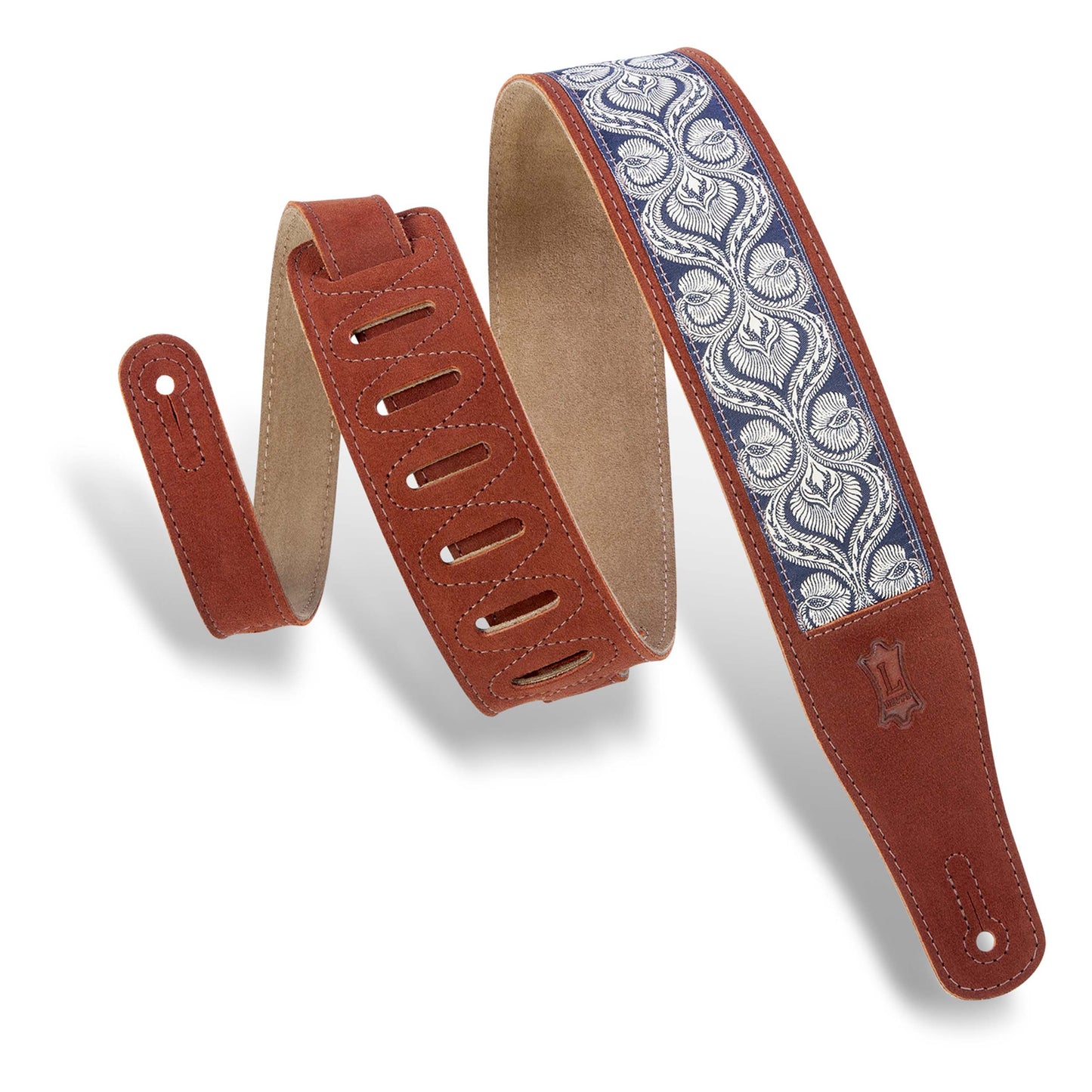 Levys Embellish Suede Guitar Strap - MSJ26-RST