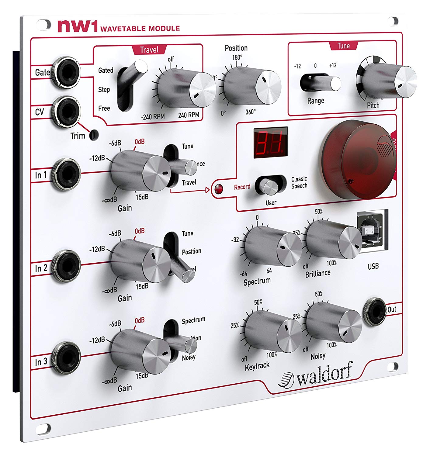 Waldorf NW1 Wavetable Module for Eurorack (NW1WALDORF)