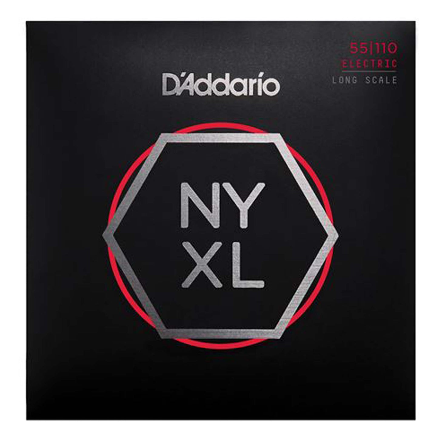 D'Addario NYXL55110 Nickel Wound Bass Guitar Strings, Heavy 55-110, Long Scale