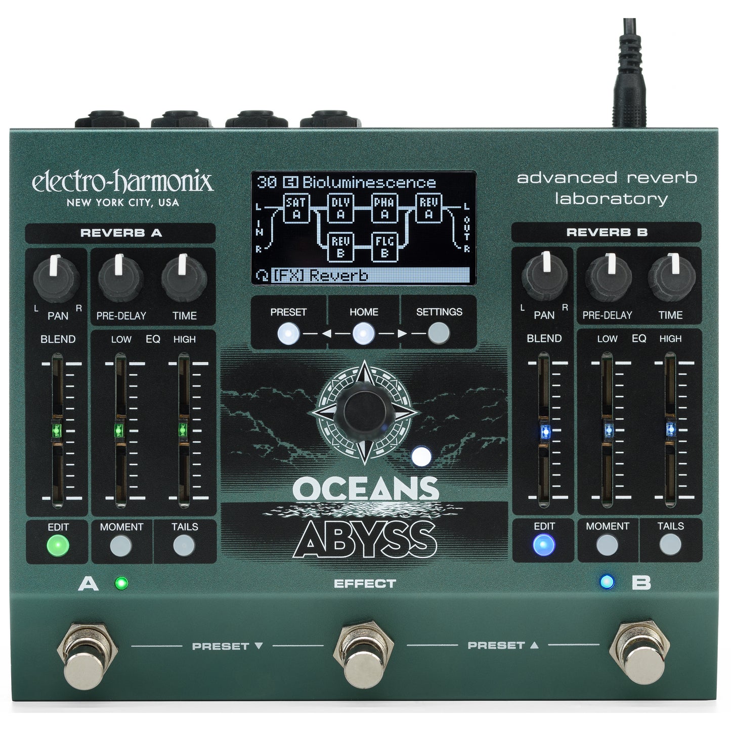 Electro Harmonix OCEANS ABYSS Advanced Reverb Laboratory