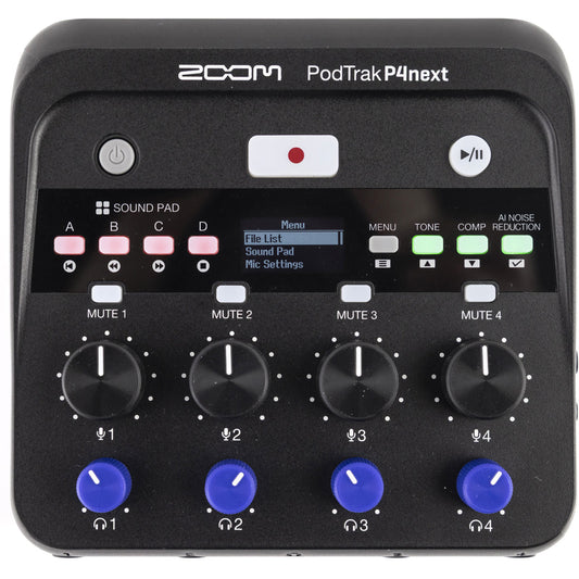 Zoom PodTrak P4next Podcast Recorder