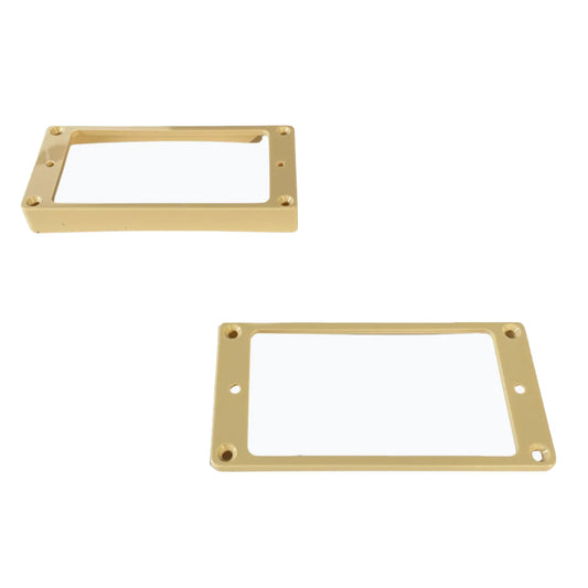 All Parts Humbucking Pickup Rings Neck and Bridge Curved - Cream