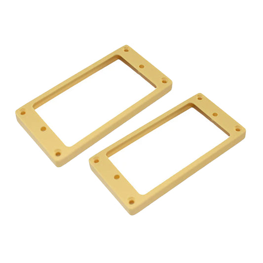 All Parts Humbucking Pickup Rings Neck and Bridge for Epiphone Curved - Cream