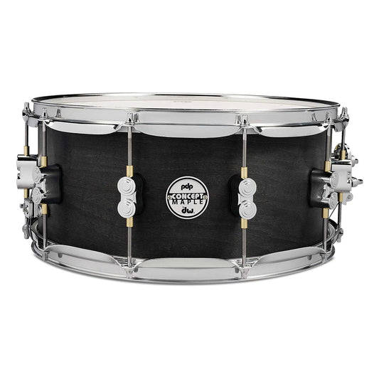 Pacific Drums & Percussion By DW Black Wax Maple Snare Drum 6.5x14