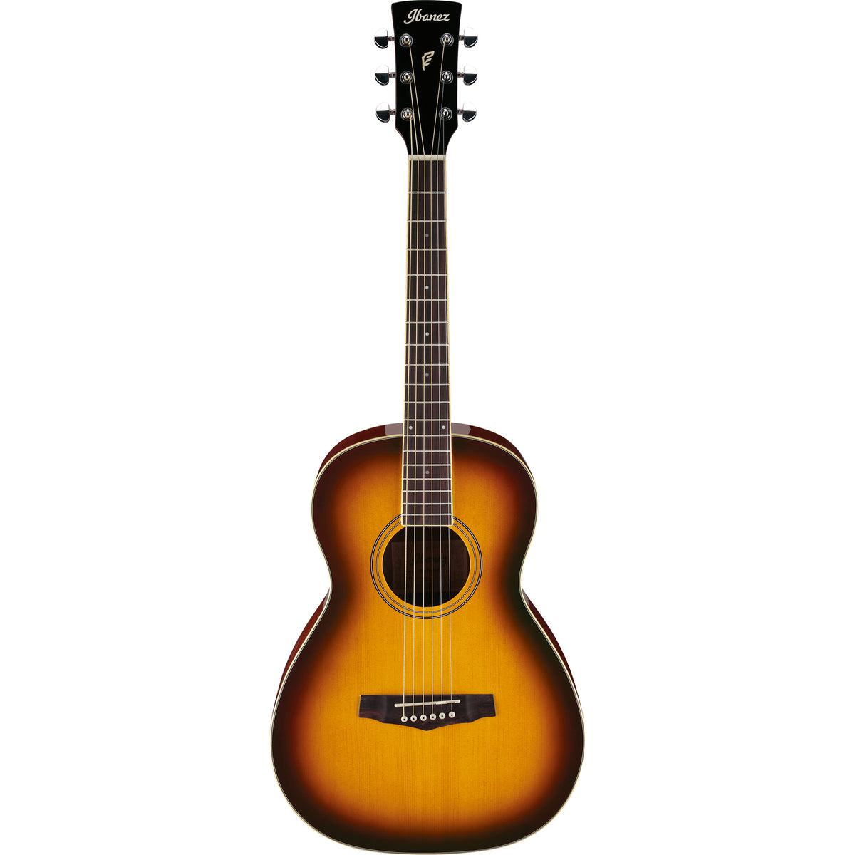 Ibanez PN15BS Parlor Acoustic Guitar, Brown Sunburst Finish