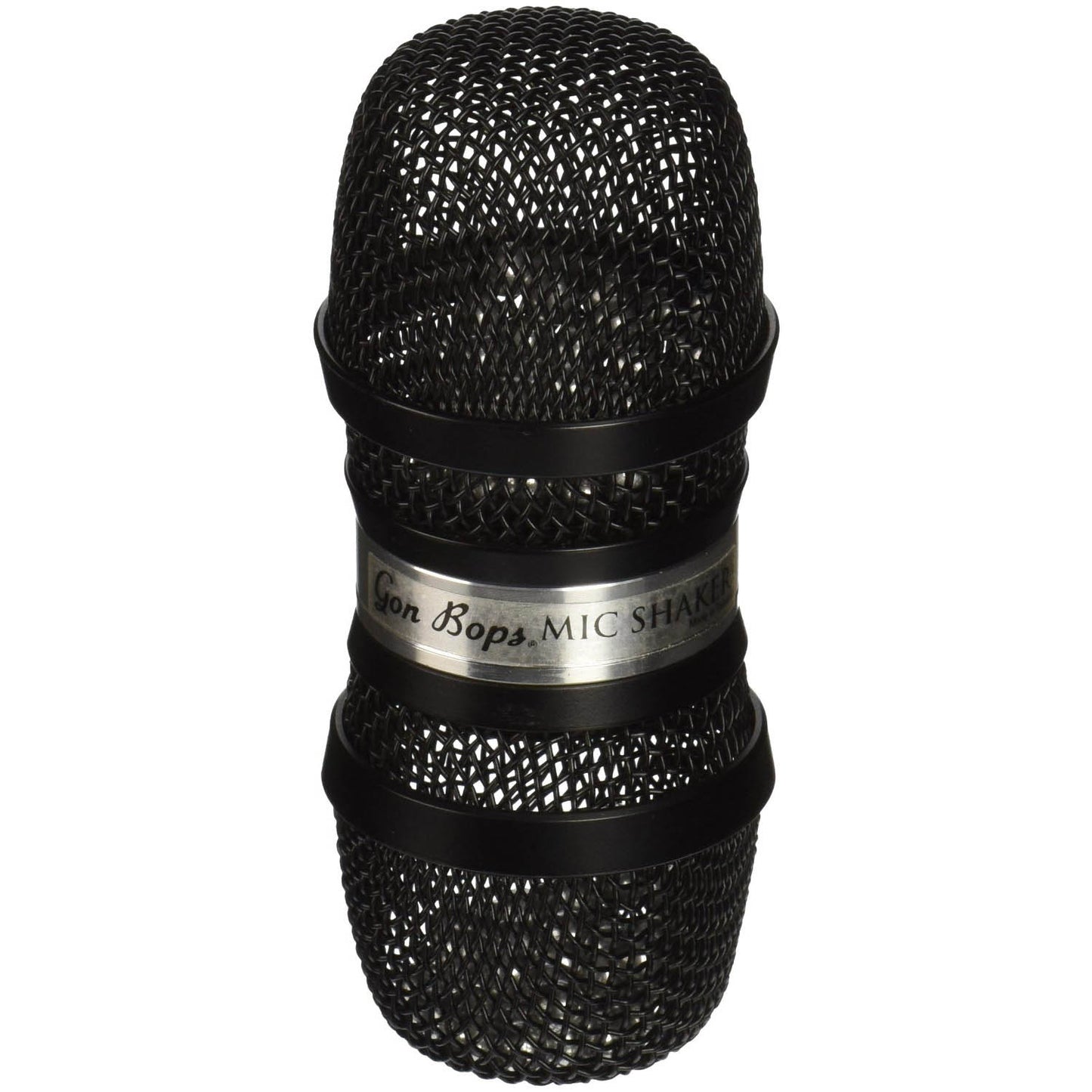 Gon Bops Mic Shaker, Black, Aluminum Balls