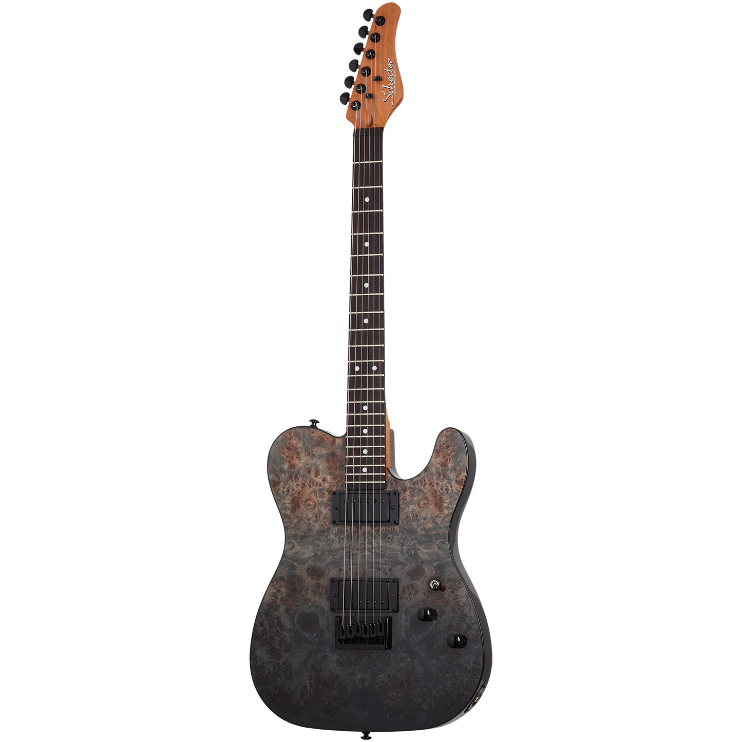 Schecter PT Standard Electric Guitar - Black Fade Burst Burl