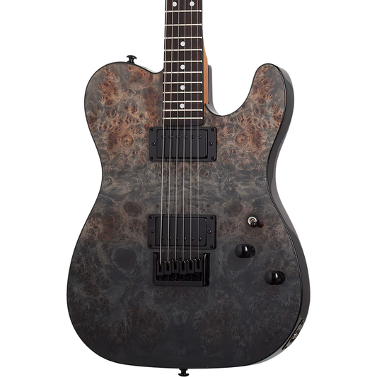 Schecter PT Standard Electric Guitar - Black Fade Burst Burl