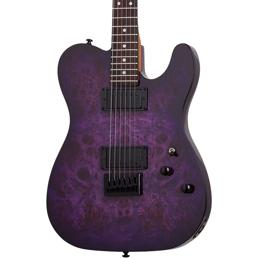 Schecter PT Standard Electric Guitar - Purple Burst Burl