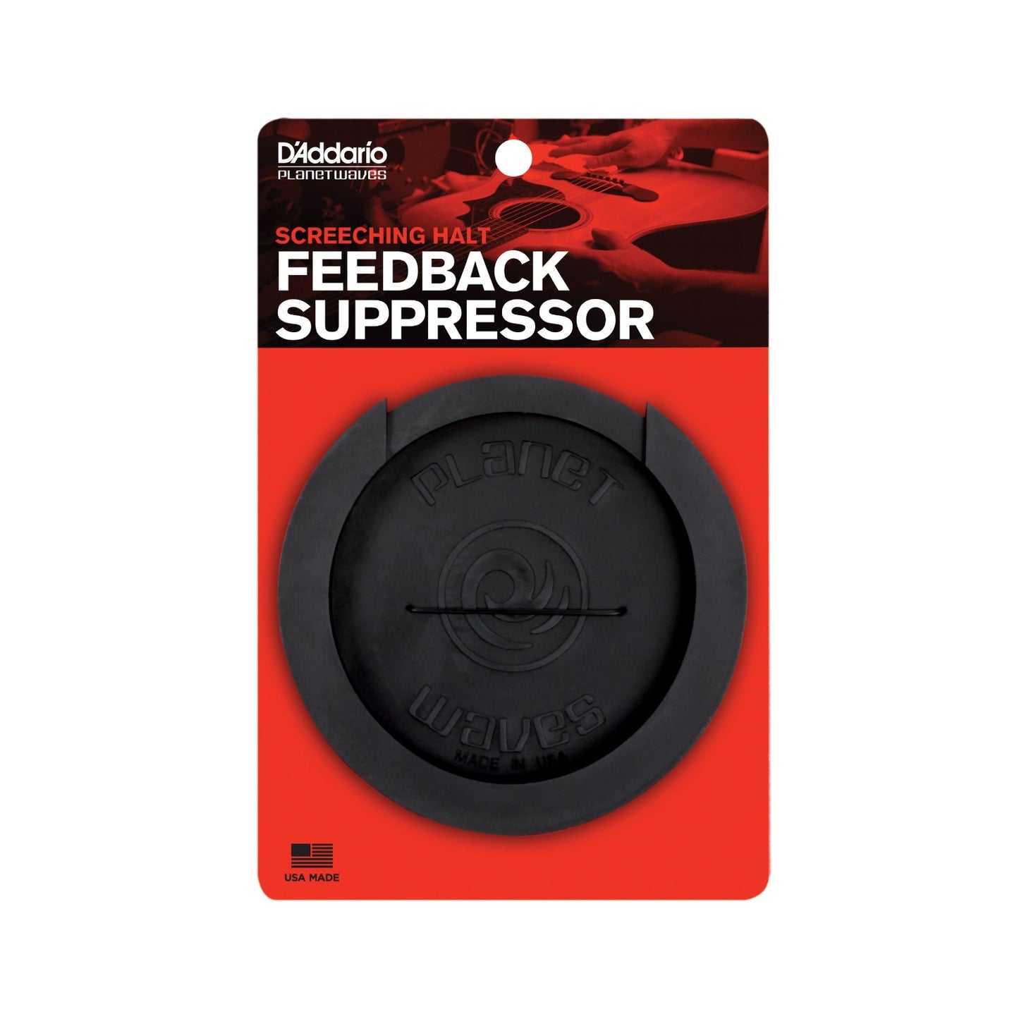 Planet Waves Screeching Halt Acoustic Soundhole Cover Feedback Suppressor