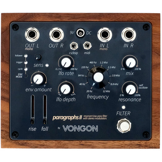 Vongon Paragraphs II - Resonant Low Pass Filter with Stereo Modulators