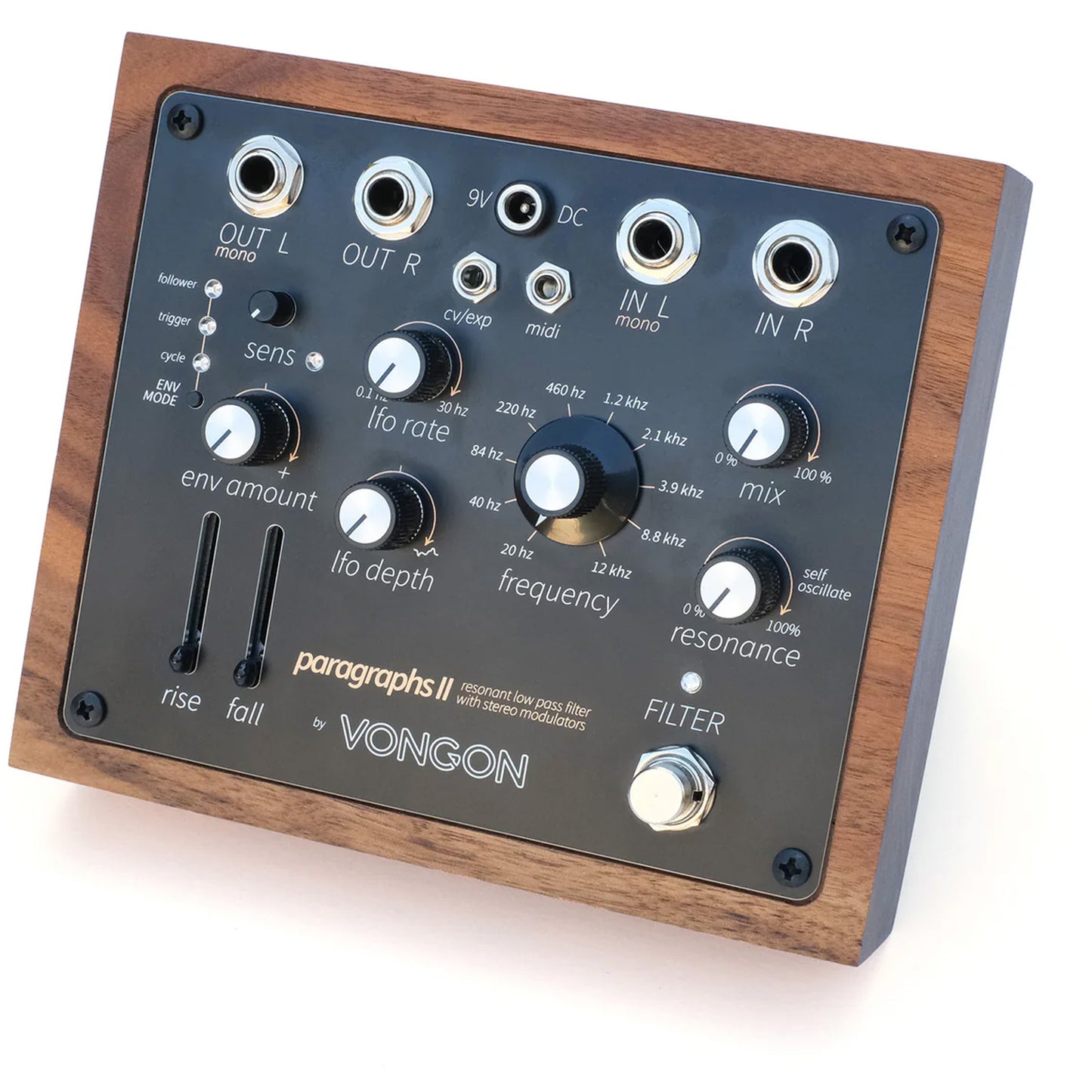 Vongon Paragraphs II - Resonant Low Pass Filter with Stereo Modulators