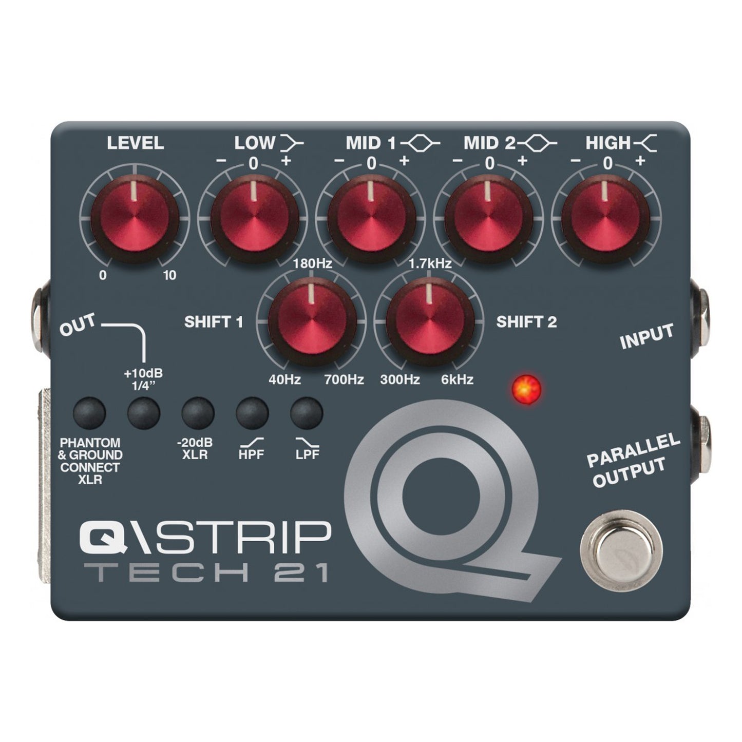 TECH 21 Q/Strip EQ Pedal and DI Box for Instruments