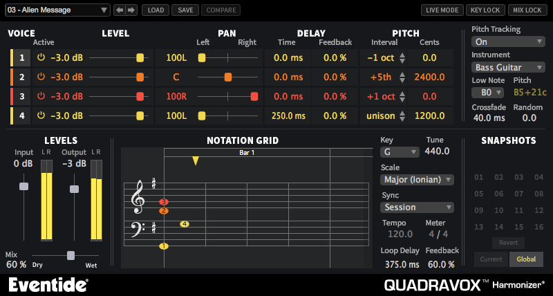 Eventide Quadravox Plug-In
