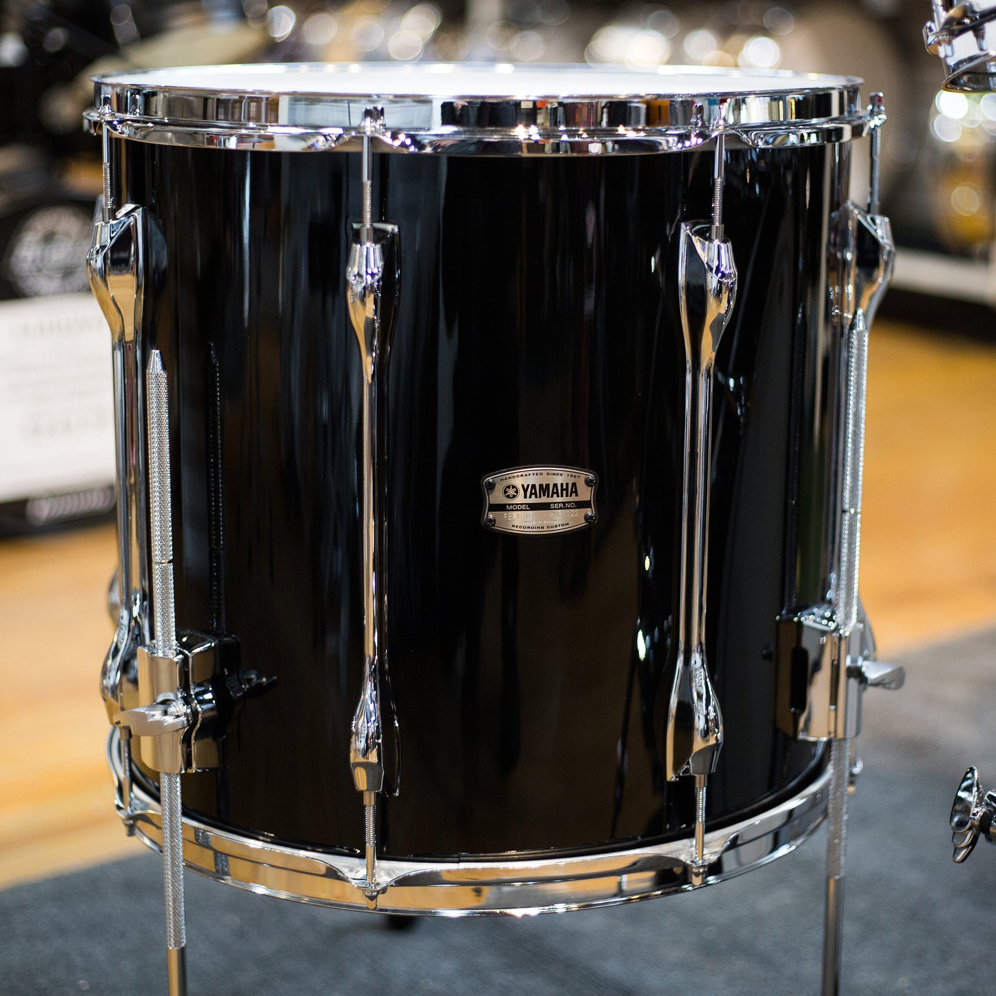 Yamaha RC2J40jJSOB Recording Custom Series 4 Piece Shell Kit In Solid Black (RC2J40JSOB)