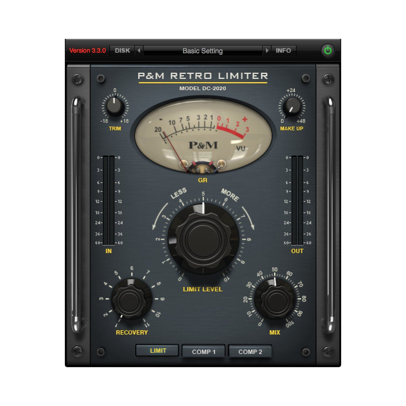 Plug and Mix Retro Limiter Plug-In