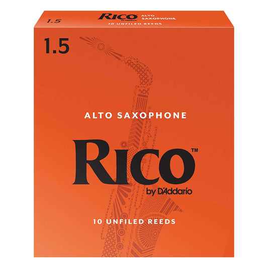 Rico Alto Saxophone Reeds Strength 1.5 Box of 10