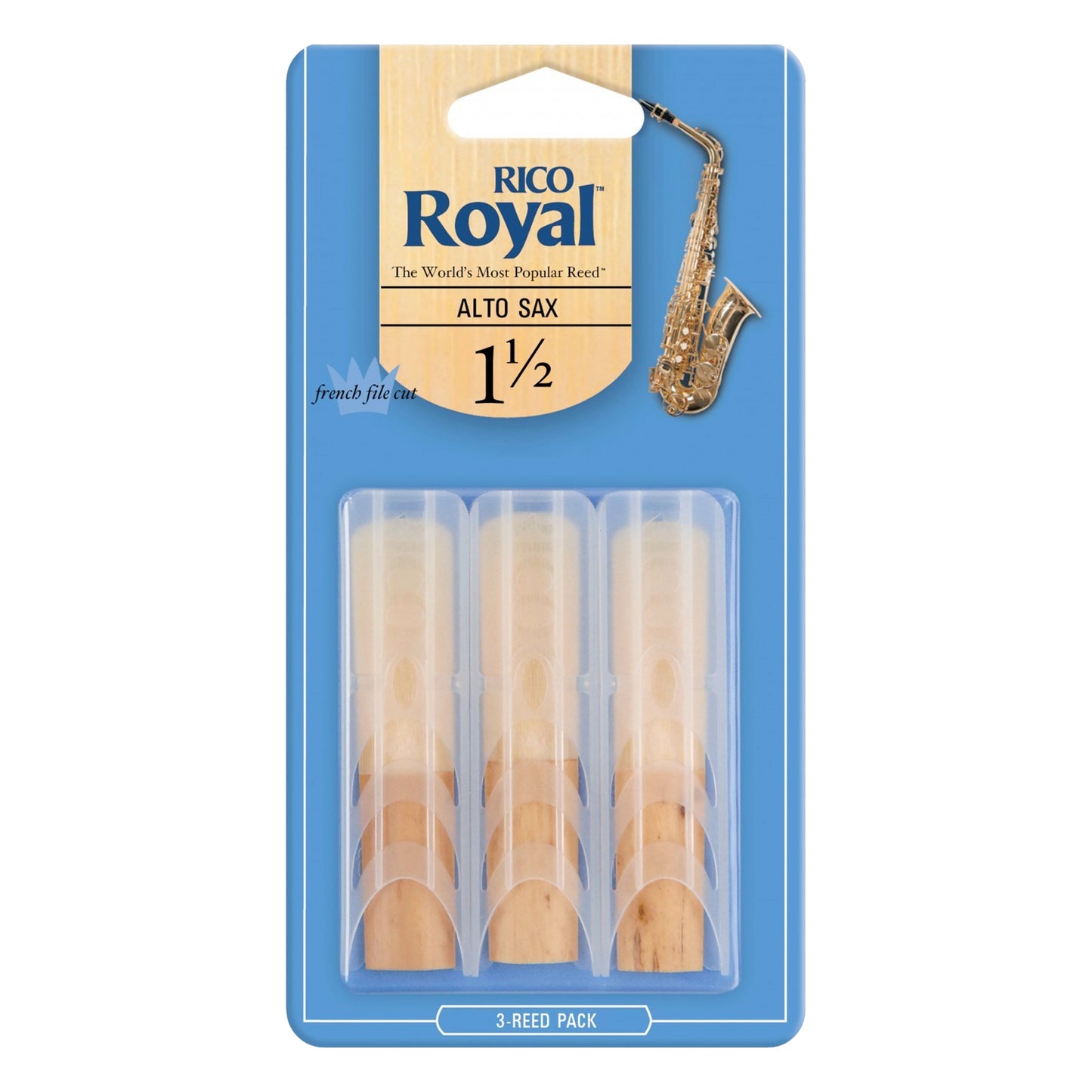 Rico Royal Alto Sax 3-Pack #1.5 Strength