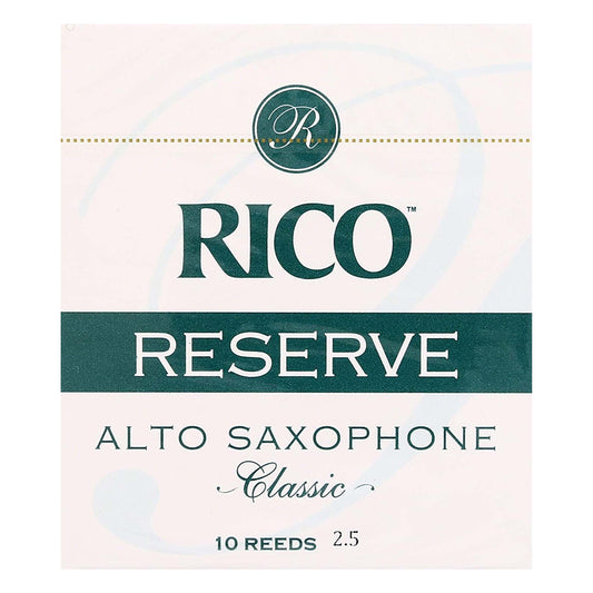 Rico Reserve Classic Alto Sax, Strength 2.5, 10-pack