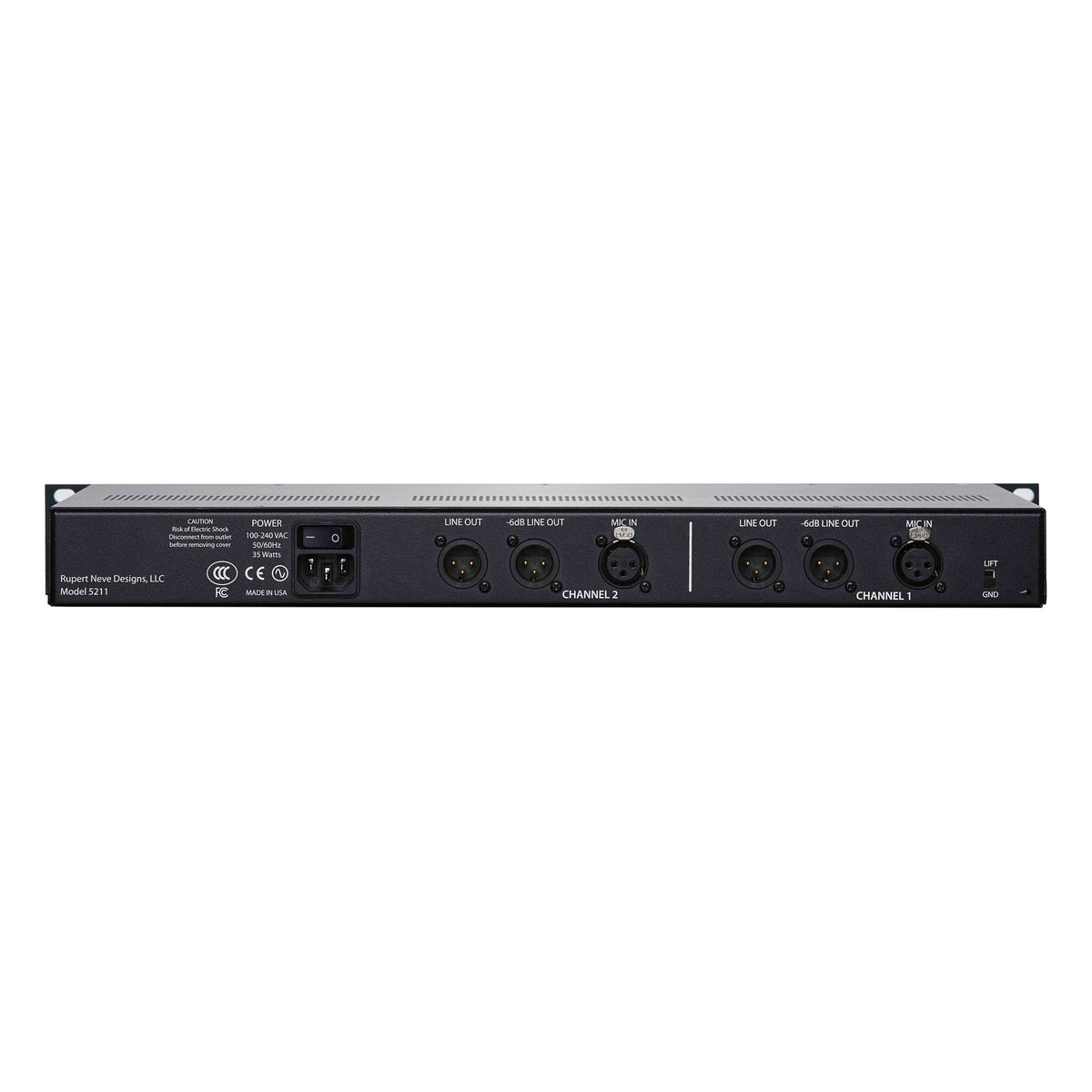 Rupert Neve Designs 5211 Two-Channel Microphone Preamplifier