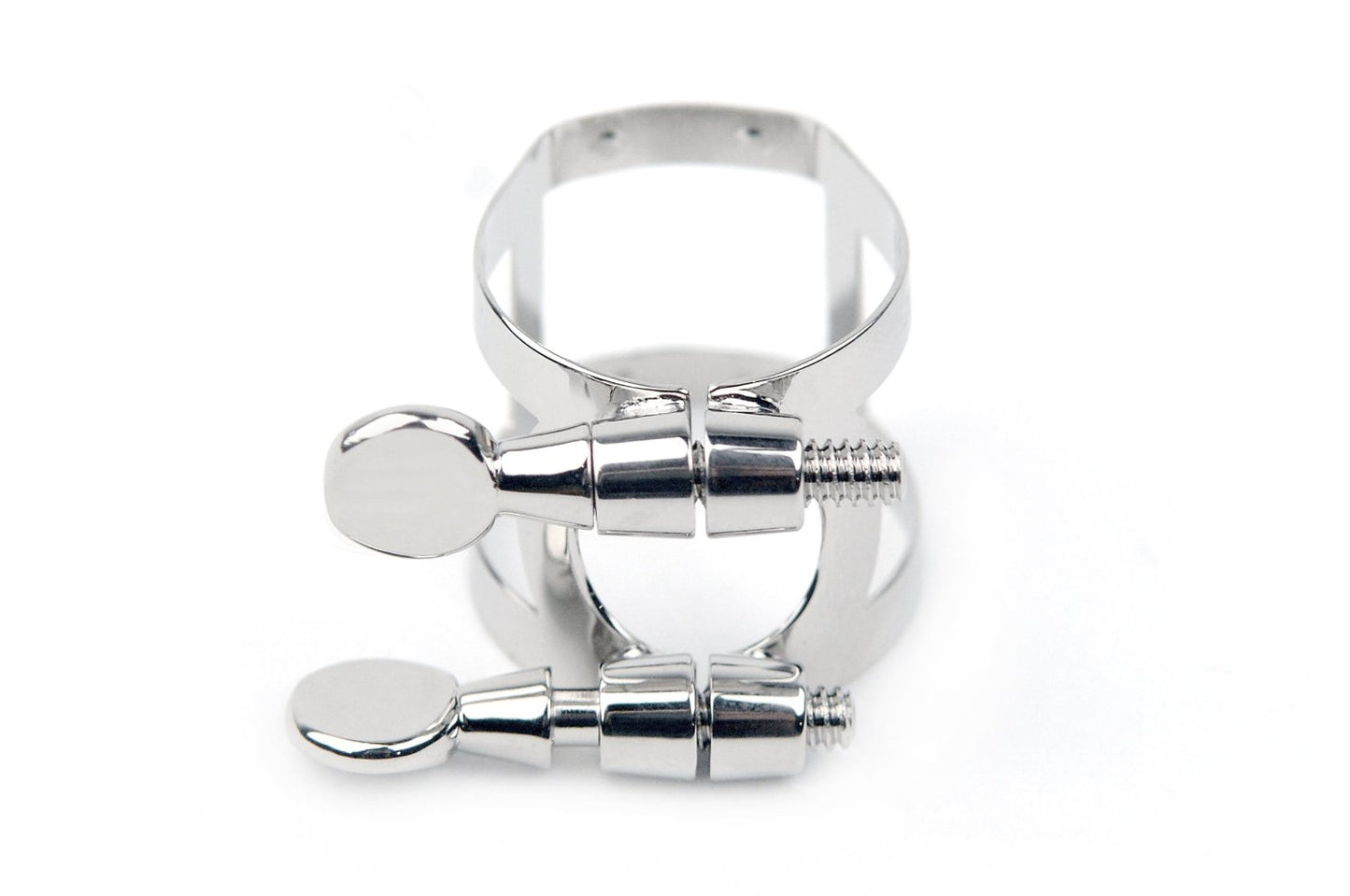 Rico Ligature & Cap, Tenor Sax for Hard Rubber Mouthpieces, Nickel Plated