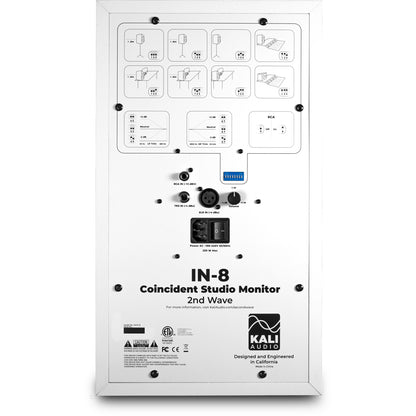 Kali Audio IN-8 V2 3-way Powered Studio Monitor - White