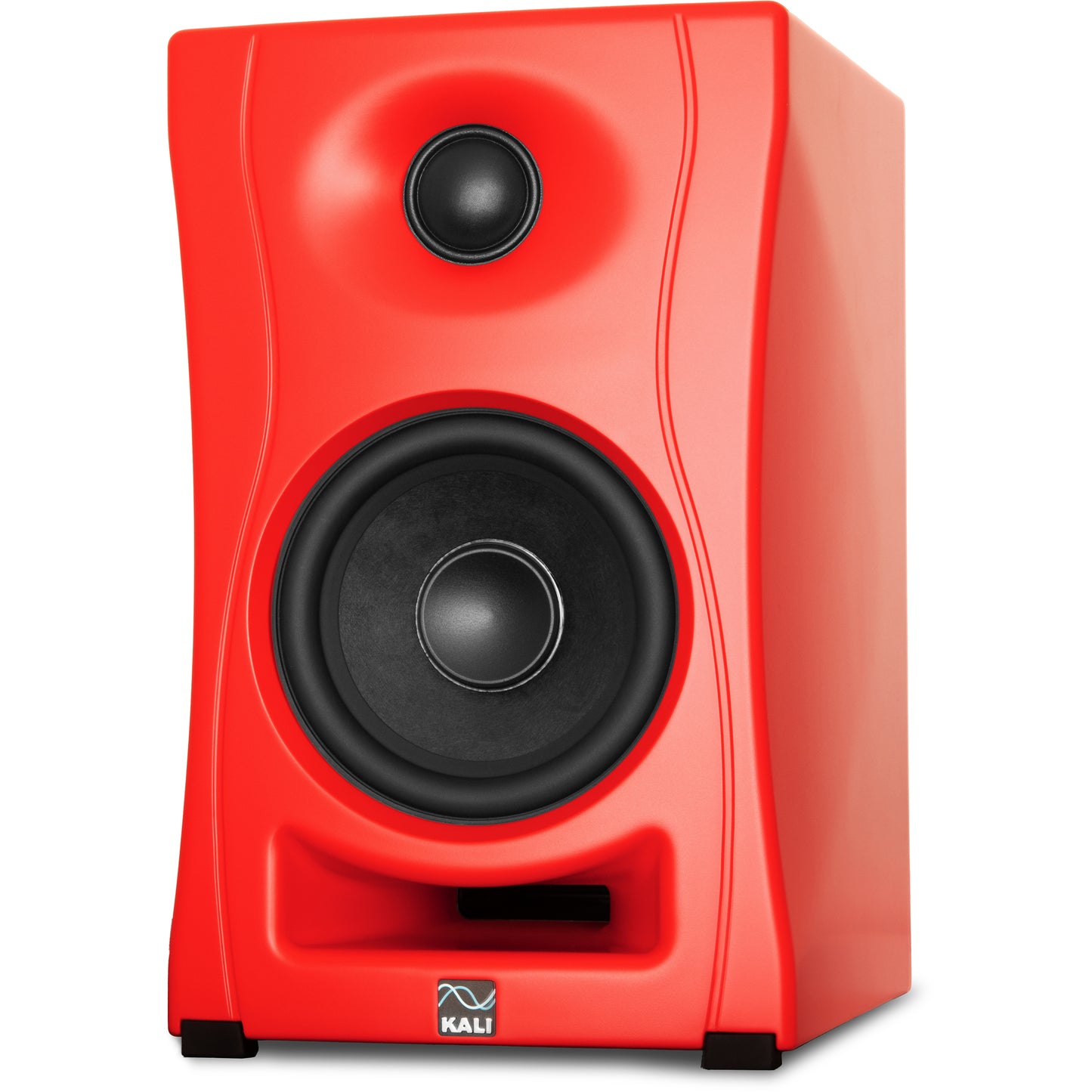 KALI AUDIO LP-UNF-R 4” Ultra Nearfield Powered Monitor System w/Bluetooth - Boundary Compensation EQ Settings - for Mixing, Recording, Audio Production - USB-C, TRS, RCA Inputs Red (Pair)