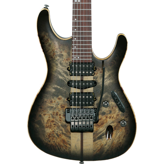 Ibanez S Premium 6 String Electric Guitar - Charcoal Black Burst