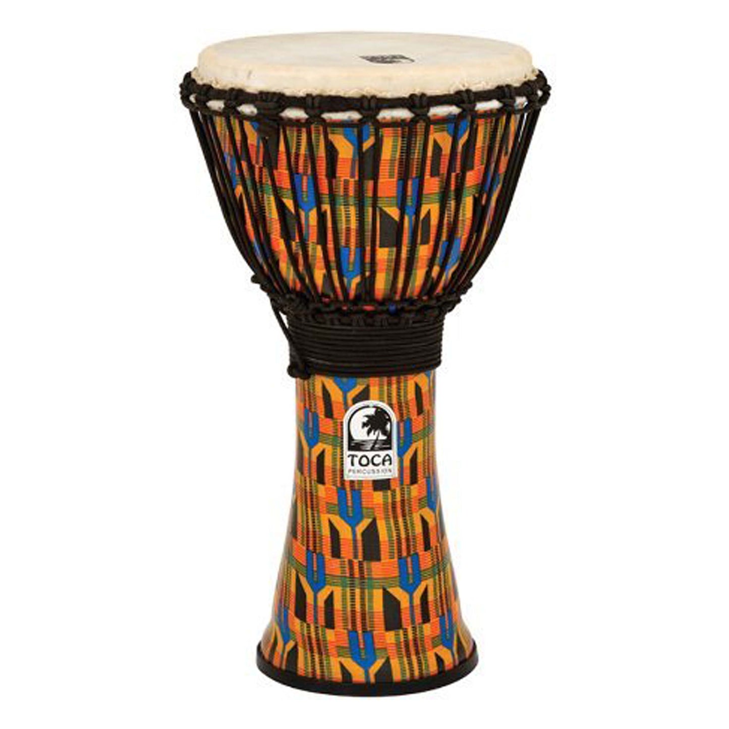 Toca SFDJ-10K Freestyle Rope Tuned 10" Djembe - Kente Cloth