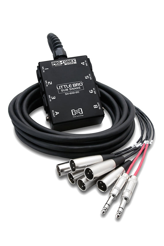 Hosa SH-6X2-20 Little Bro’ 6x2 Sub Snake 20ft