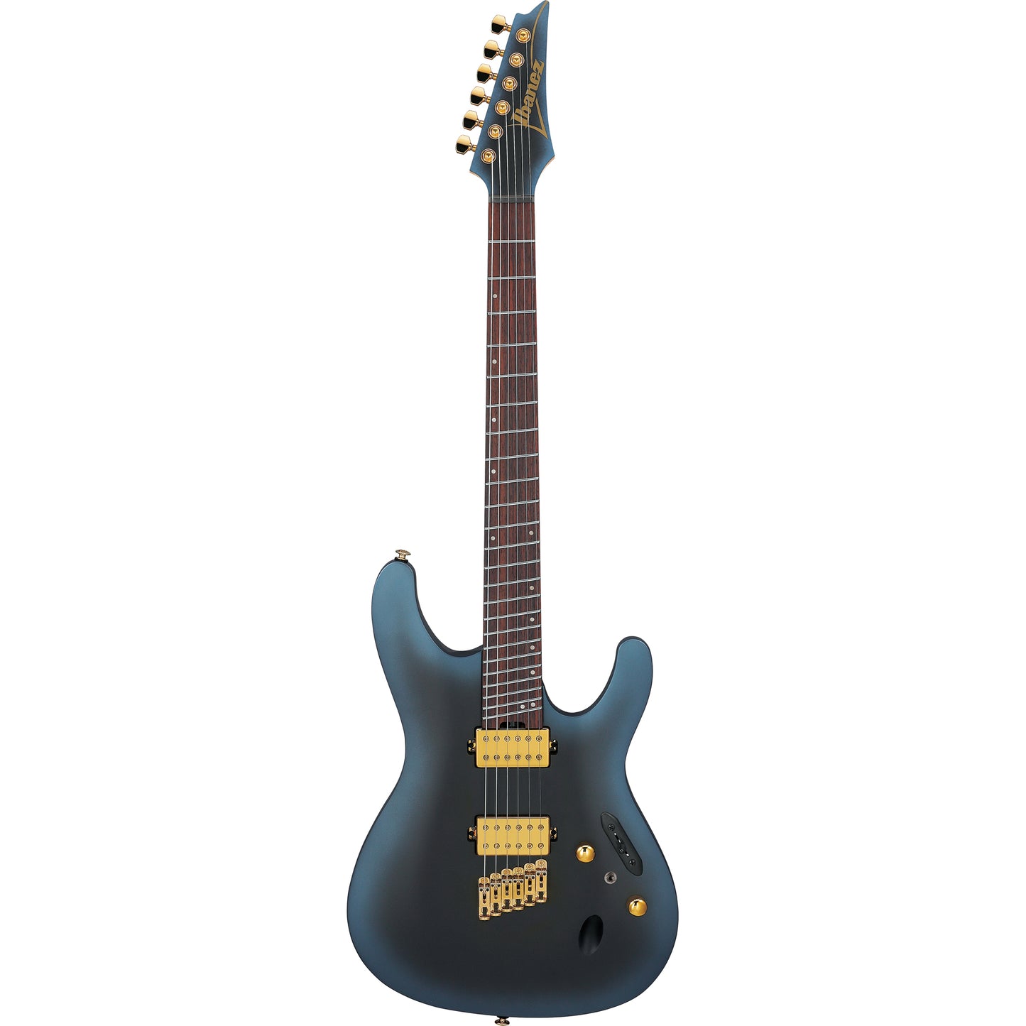 Ibanez SML721 S Axe Design Lab Multi-scale Electric Guitar - Midnight Arctic Ocean Matte
