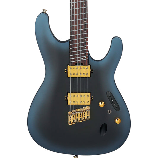 Ibanez SML721 S Axe Design Lab Multi-scale Electric Guitar - Midnight Arctic Ocean Matte