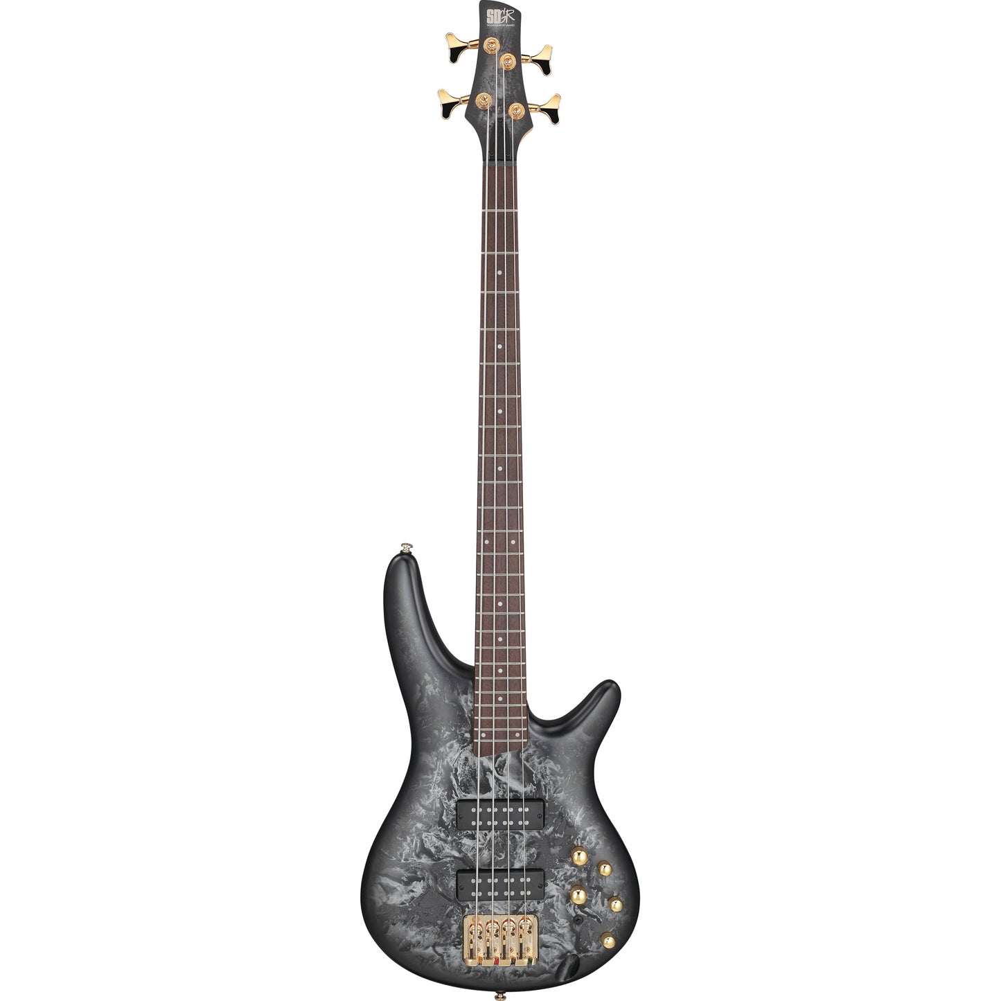 Ibanez SR300EDXBZM SR Standard 4-String Electric Bass, Black Ice Frozen Matte