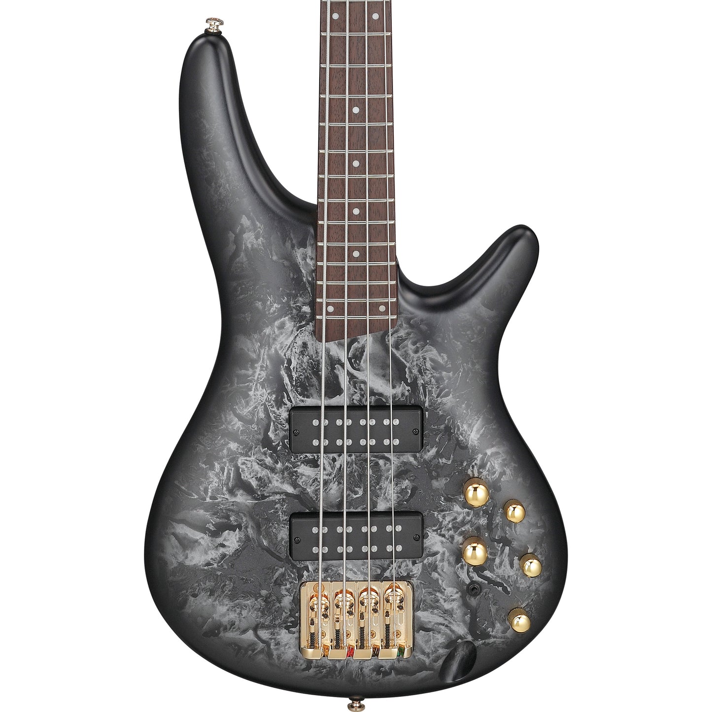 Ibanez SR300EDXBZM SR Standard 4-String Electric Bass, Black Ice Frozen Matte