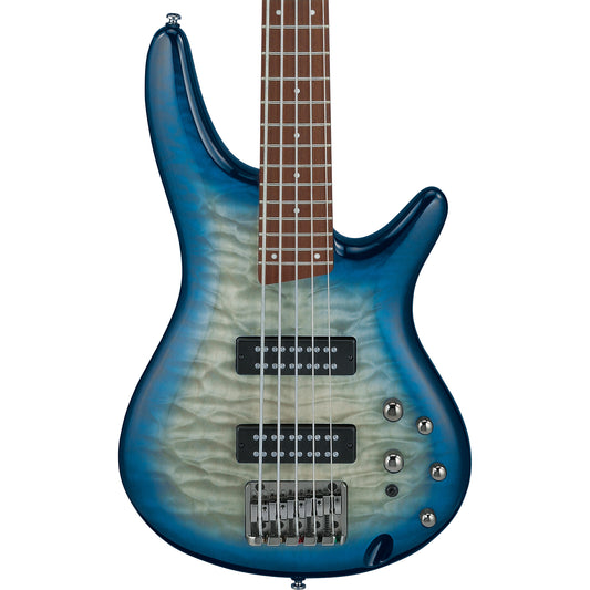 Ibanez SR Standard 5-String Electric Bass - Stained Cosmic Blue Starburst