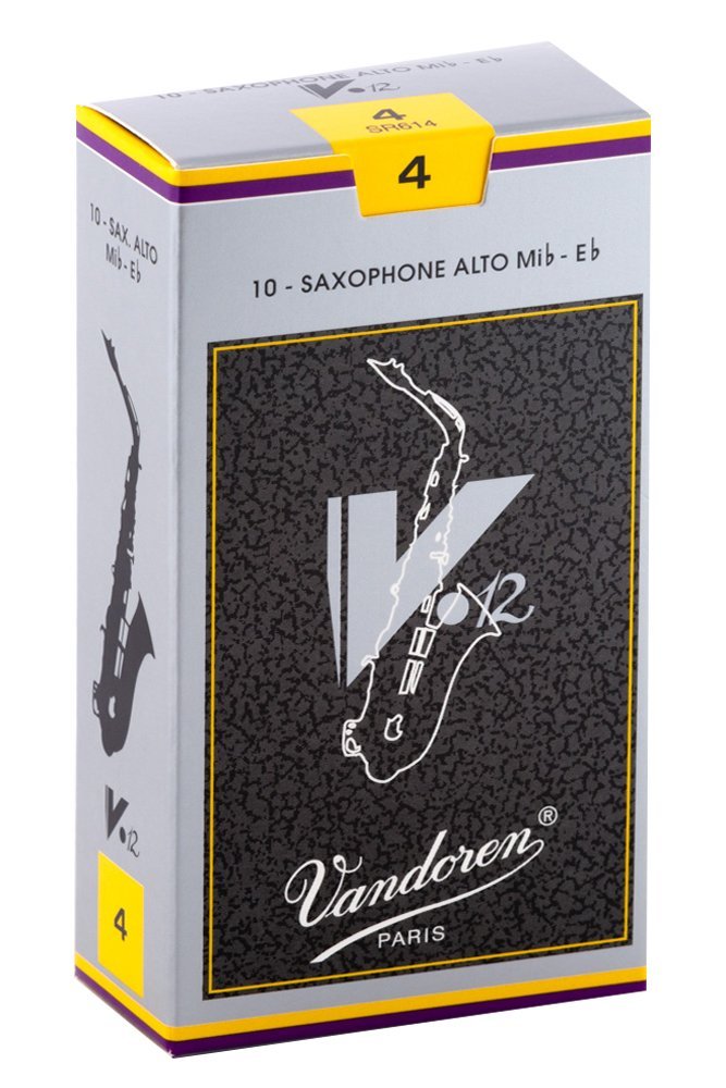 10-Pack of Vandoren 4 Alto Saxophone V12 Reeds