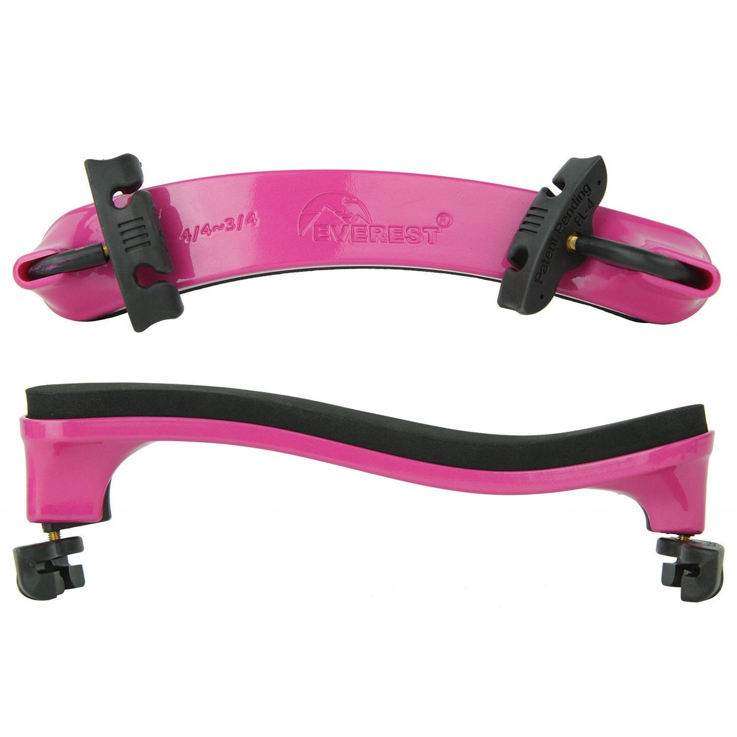 Everest Collapsible 3/4-4/4 Shoulder Rest in Hot PINK