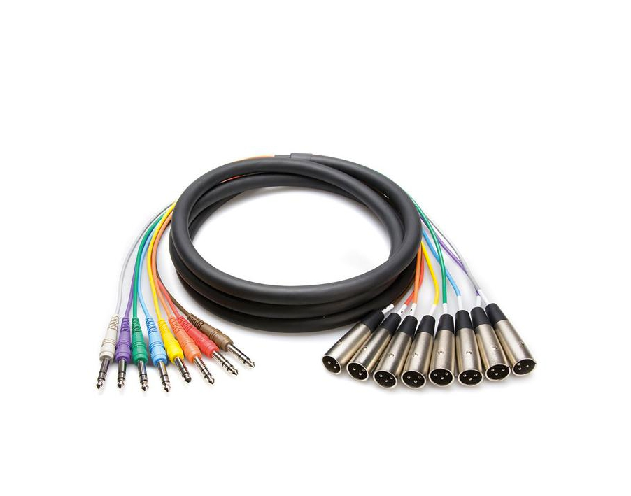 Hosa STX-804M Balanced Snake, 1/4"" In TRS to XLR Male, 4m