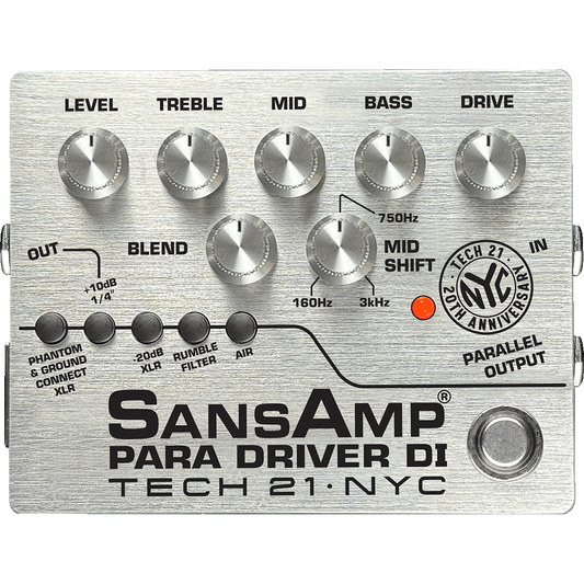 Tech 21 PMDI-20 20th Anniversary Limited Edition SansAmp Para Driver DI Pedal